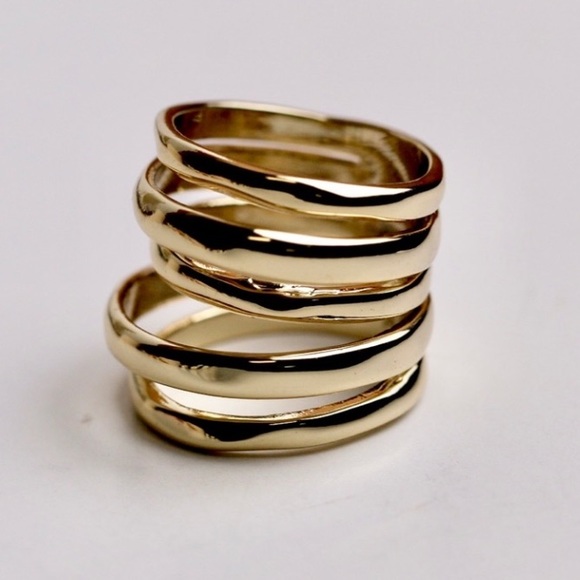 Alexis Bittar Gold Stacked Ring - Picture 5 of 11